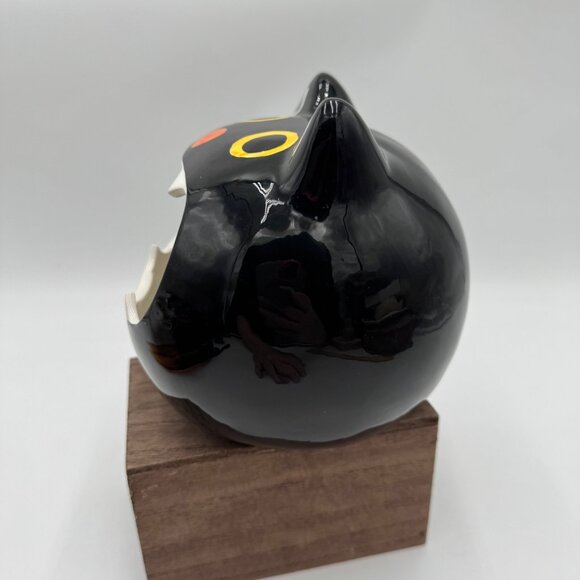 Black cat bowl Halloween birthday cat lover fun trendy adorable cute wide - Picture 4 of 12